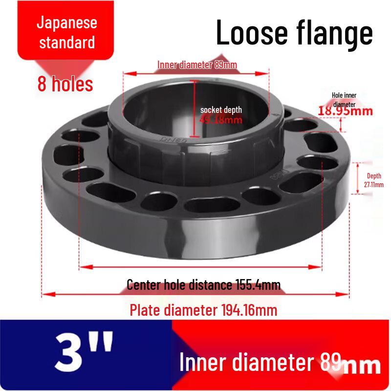 Rongsheng UPVC JIS Loose Flange