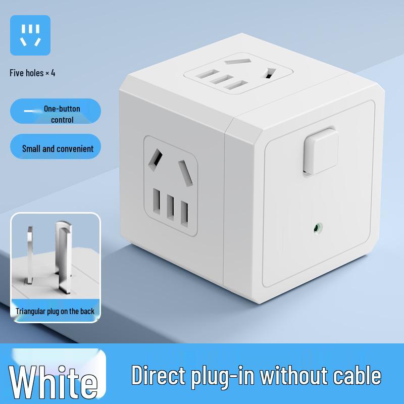 Universal Multi-Port Power Strip with Wireless Conversion and International Socket Compatibility