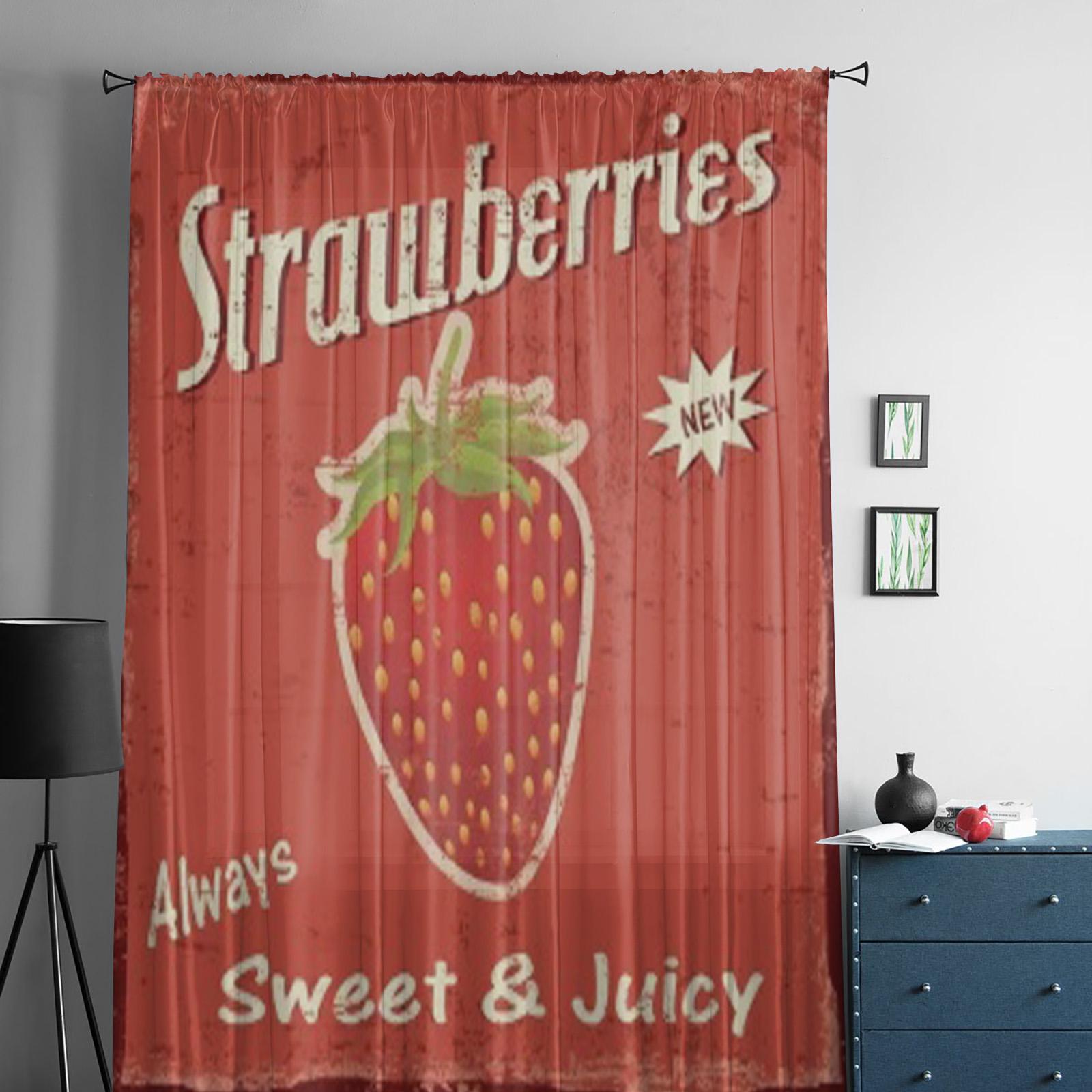 Винтажный гранж-постер с клубникой — фото 3