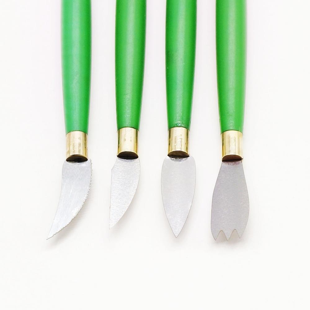 1 Pc or 2 Pcs or 3 Pcs or 4 Pcs Dental Ceramic Porcelain Sculpture Knife Wax Carving Tools Dentist Mixing Spatula Knife Blade
