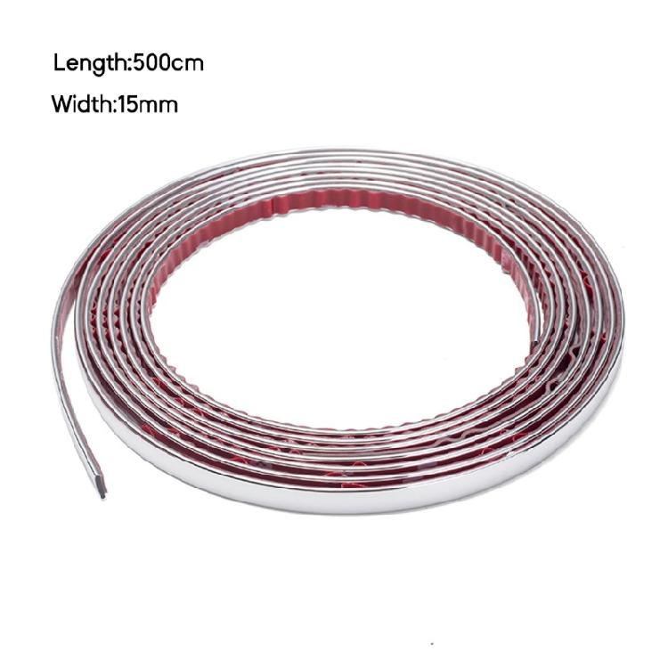 

3/5M Chrome Moulding Trim for Car Automotive Side Body Trim Molding Strip 15MM