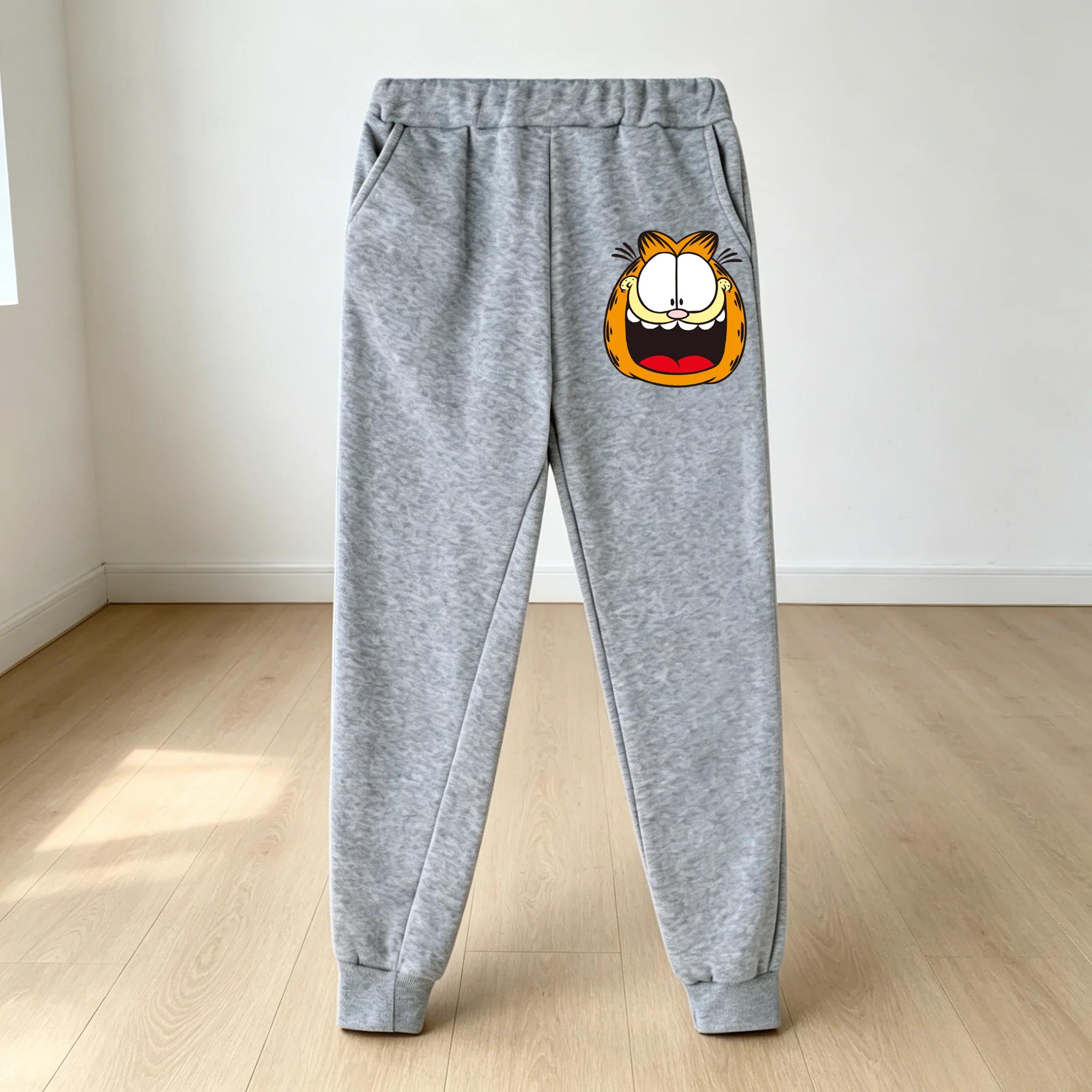 Warm Garfield Zip Hoodie Kids Summer Cute Cartoon Crewneck Boys Girls 3-14 100