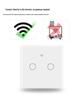 Chytrý dotykový spínač WiFi & RF433 s evropskými a britskými standardy - Kompatibilní se Smart Life/Tuya