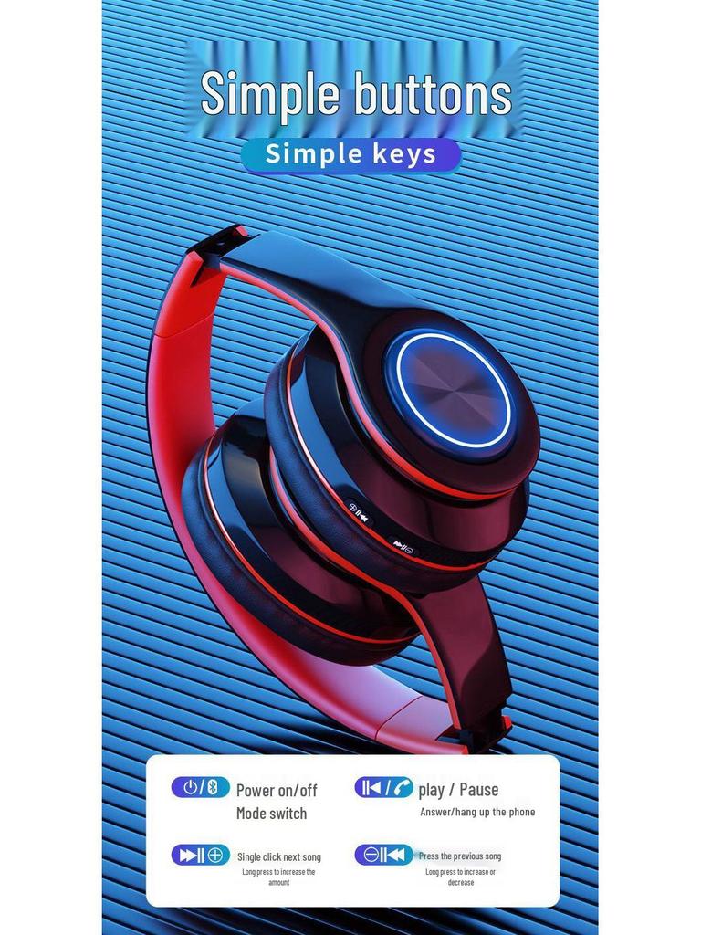 High-End B39 Multi-Function Bluetooth Over-Ear Headphones