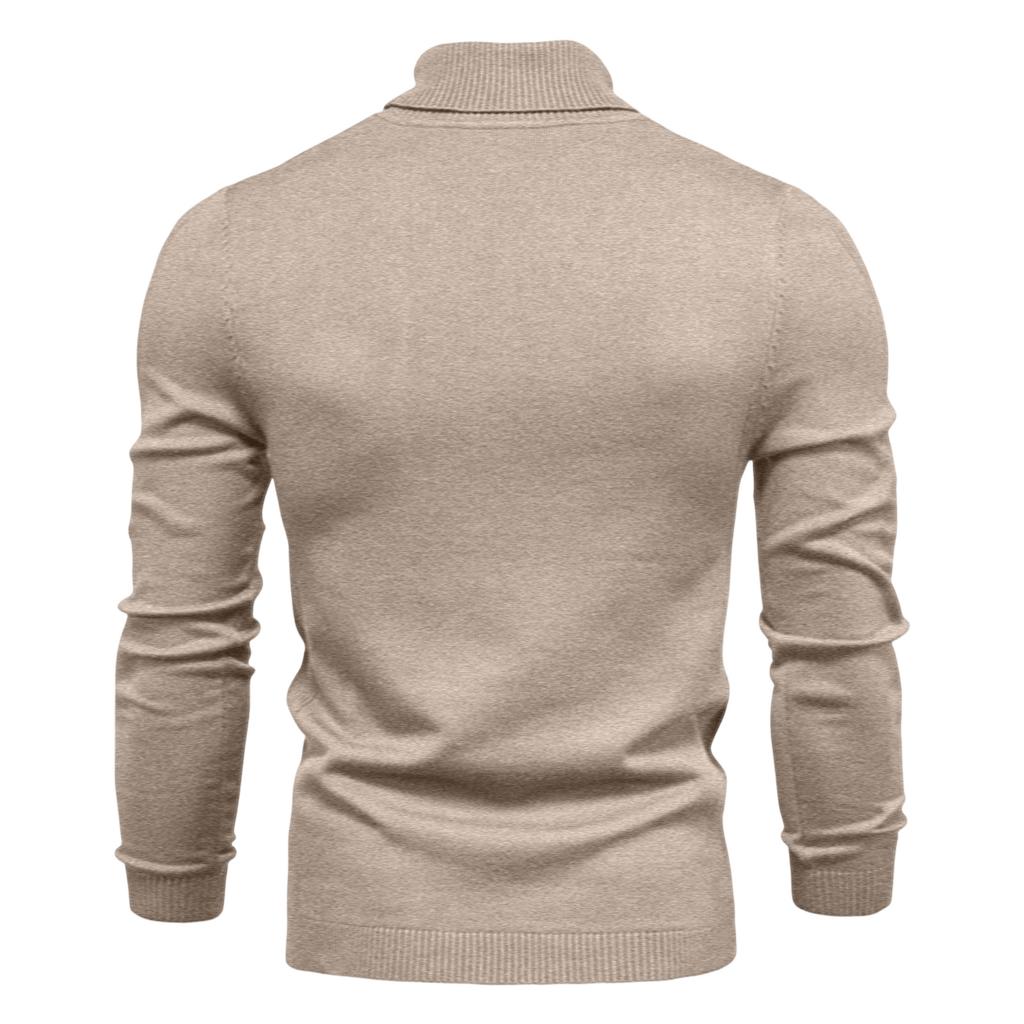 And Winter Thickened Warm Sweater Medium Collar Men's Multi-color Sweater