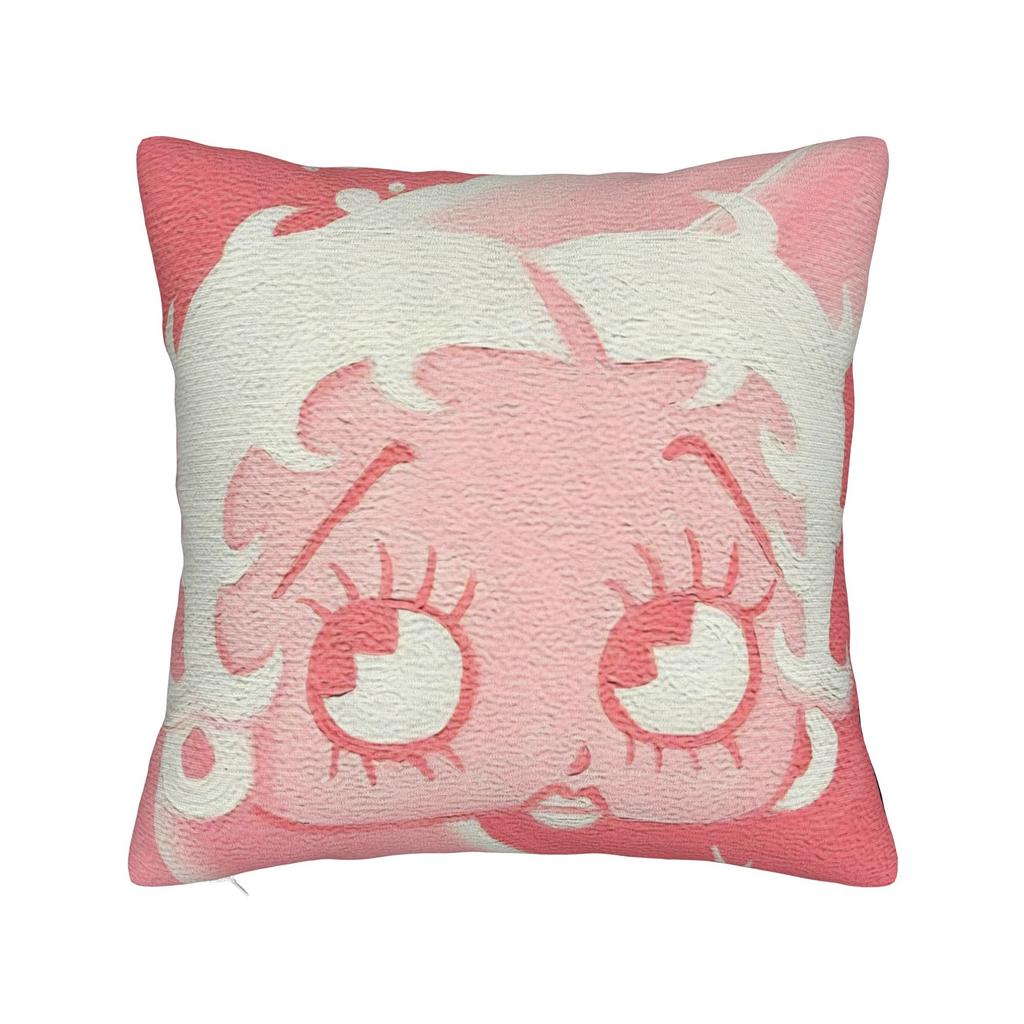 Anime B-Betty Boops Pillowcase Soft Polyester Cushion Cover Decorations Throw Pillow Case Cover Home Square 45X45Cm
