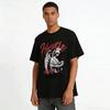 Hustle Angel Print T-Shirt Retro Street Motivational Money-Making Tee Pure Cotton T-shirt