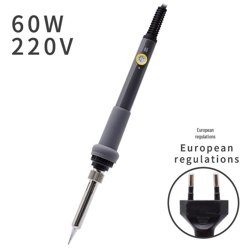 Einstellbarer 60W Lötkolben mit US-Stecker, 110V, Innenheizung, Temperaturregelung und Schalter.