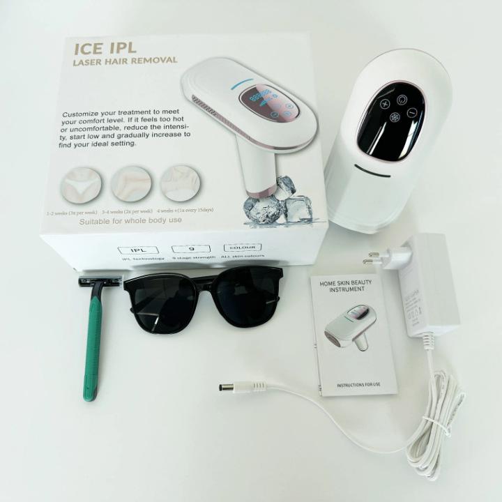 Laser Hair Removal Device: Touch Screen, Three-in-One IPL Electric Intense Pulsed Light Model