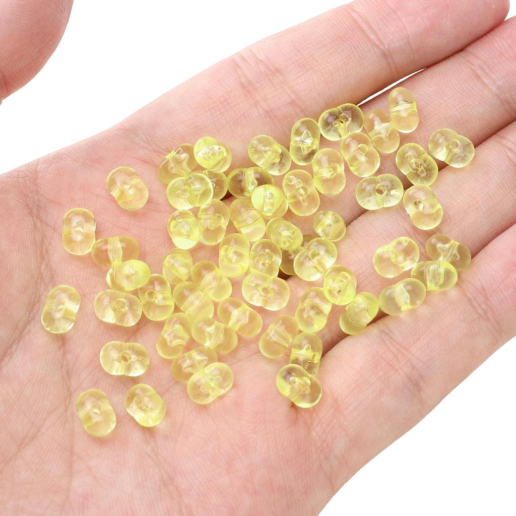 83Pcs Acrylic Translucent Peanut Beads For DIY Necklace Bracelet Earrings Jewelry Making Craft Accessories