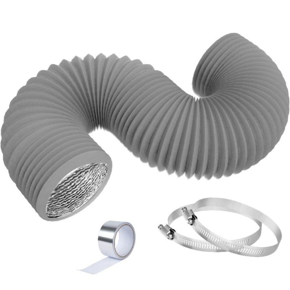 Grey Dryer Vent Hose 4 Inch Exhaust Pipe Professional Air Ducting  Kitchen