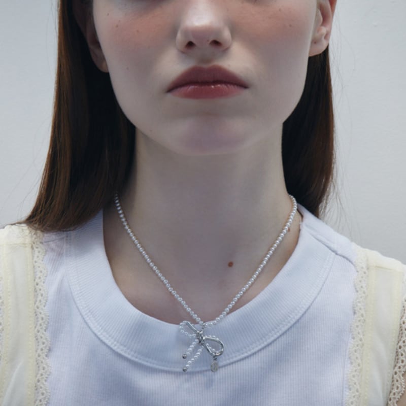 

trimarch Cloudy Necklace / White FREE