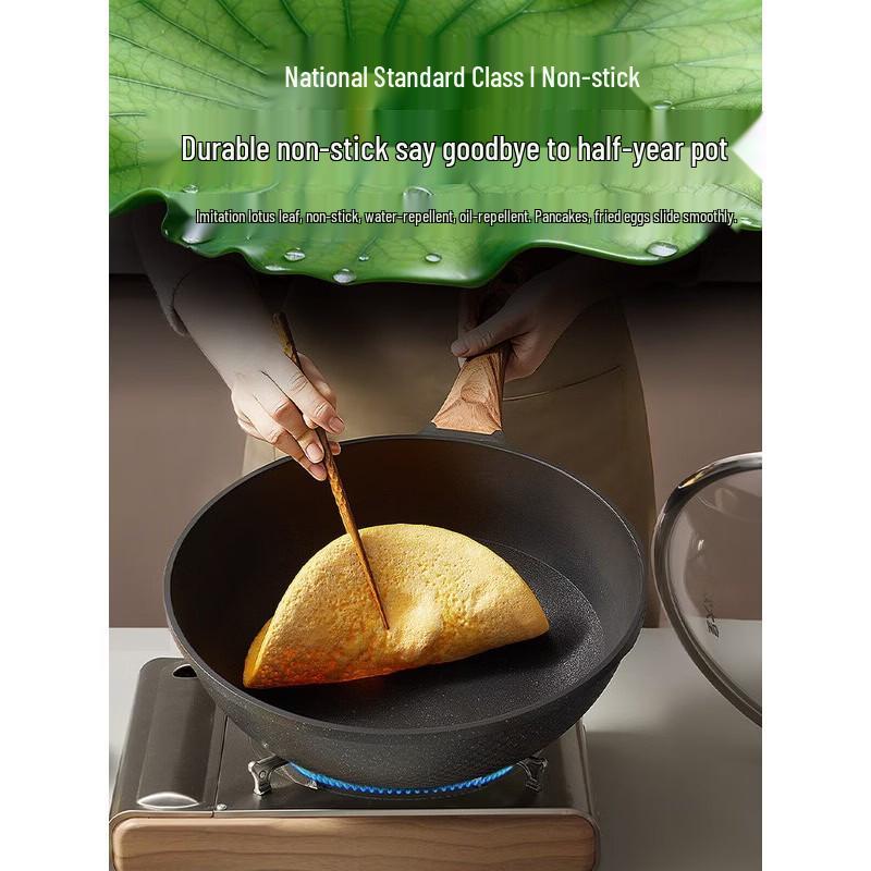COOKER KING 34cm B50182 Non-Stick Enamel Wok