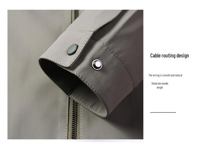 Luxury 2025 Spring/Autumn Men's Casual Lapel Jacket - Mid-aged Cadre Style, Perfect for Father's Wear.