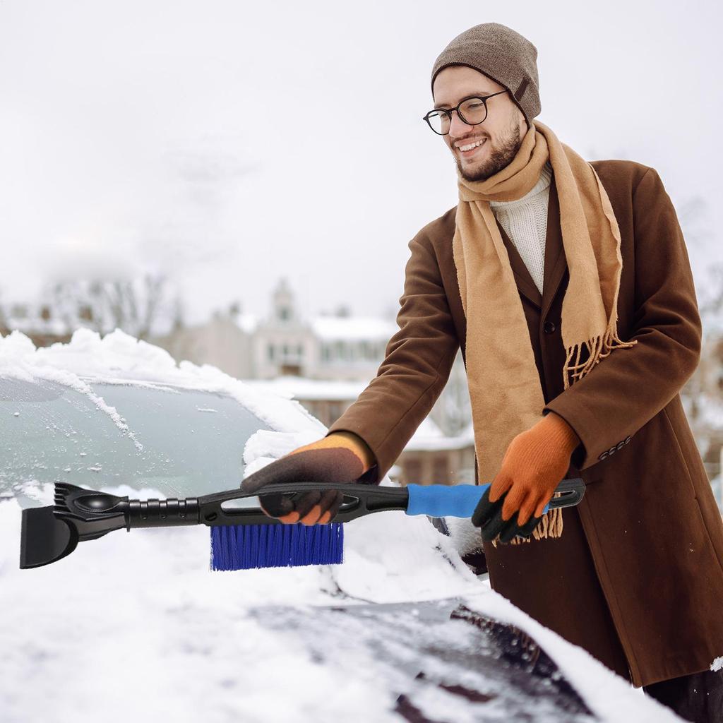 Car Snow Brush Detachable Snow Frost Ice Removal Tool Remover Multifunctional Brush For Parking Trucks Morning Driveway Winter