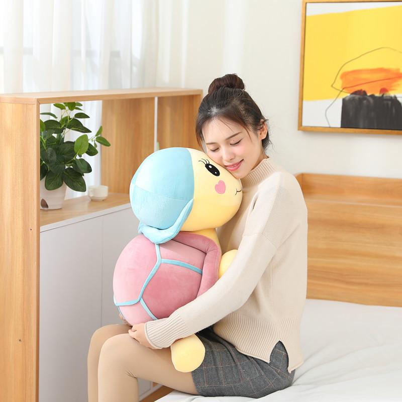 Turtle Wearing Hat Plush Toy Cute Cartoon Girl Children Birthday Gift Holiday