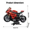 TOYLINX High-Tech 2024PCS 1:5 Scale Motorcycle Building Blocks City Motorbike Locomotive Modular Bricks Model Toys For Kid Gifts