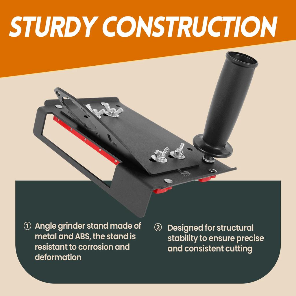 2Pcs/1Pc Angle Grinder Stand Metal Angle Grinder Tile Chamfering Holder Angle Grinder Chamfer Bracket