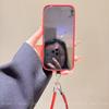 Lunar New Year Lychee Pattern Gold Horse Phone Case for iPhone 17 Pro Max, 16, 15 Pro with Lanyard