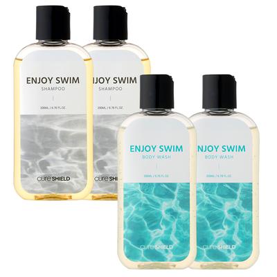 Enjoy Swim Chlorine Removal Pool Shampoo Body Wash Cleanser Odor Removal Set, 2 Sets