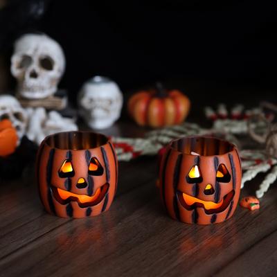 Pumpkin Halloween Decoration LED Electronic Candle Lamp Creative Layout Props Ornaments Night Light