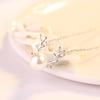European and American Women's Fashion Copper Antler Christmas Pendant Necklace