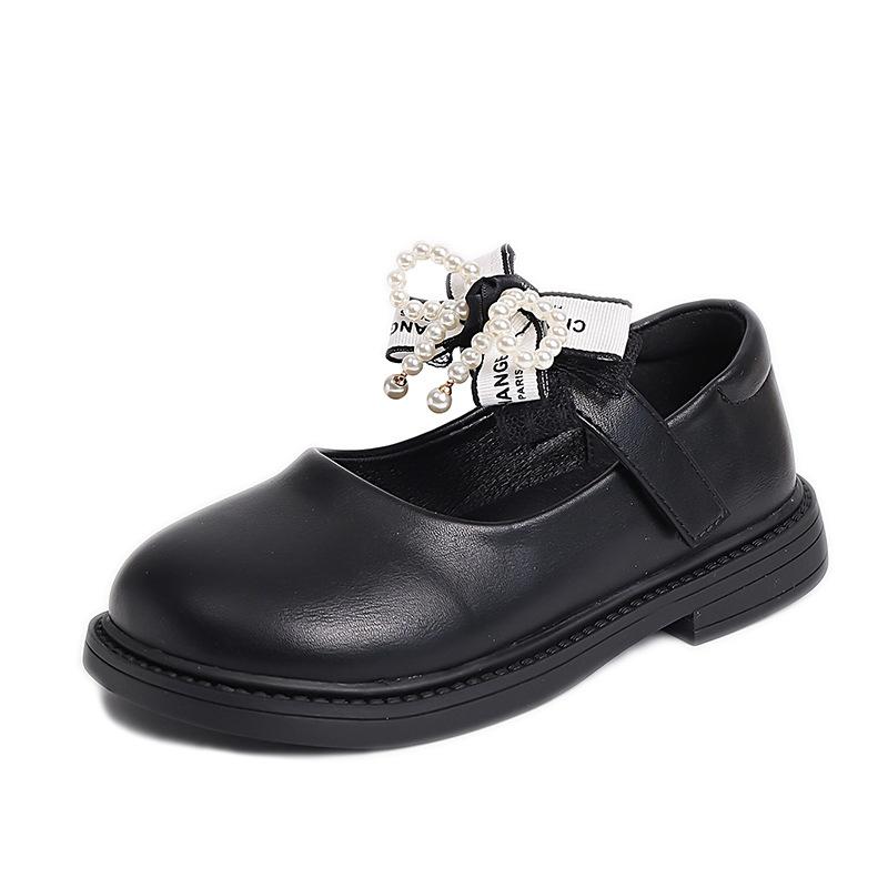 Girls princess shoes children's leather shoes 2025 new spring and summer soft-soled Mary Jane shoes little girl performance shoes