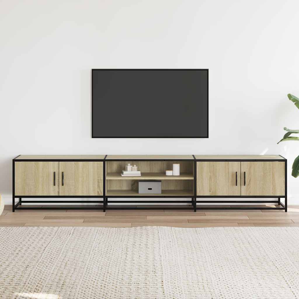 Vidaxl Szafka Pod Tv, Dąb Sonoma, 210X35X41Cm, Materiał Drewnopochodny