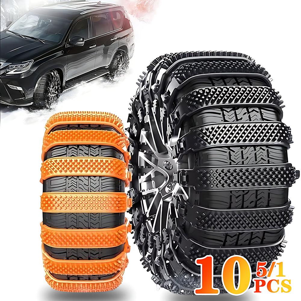 

1-10PCS Snow Thickened Car Anti-skid Chain Winter Emergency Thickened General-purpose Car Off-road Car Tie Anti-skid Chain