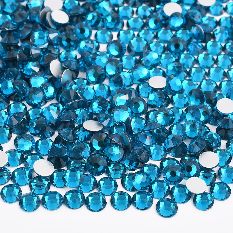 Glitter SS6 SS12 SS16 SS20 Light Rose Flat Back Crystal Stones Applique Non Hotfix Strass Glass Nail Rhinestone for DIY Craft