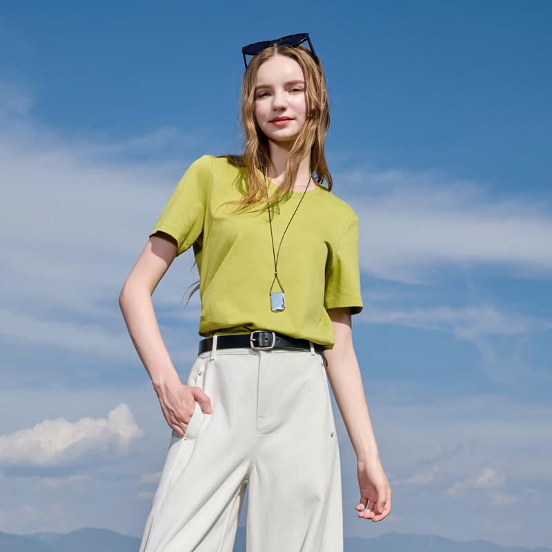 Sancai 2026 Spring Round Neck Short Sleeve T-Shirt