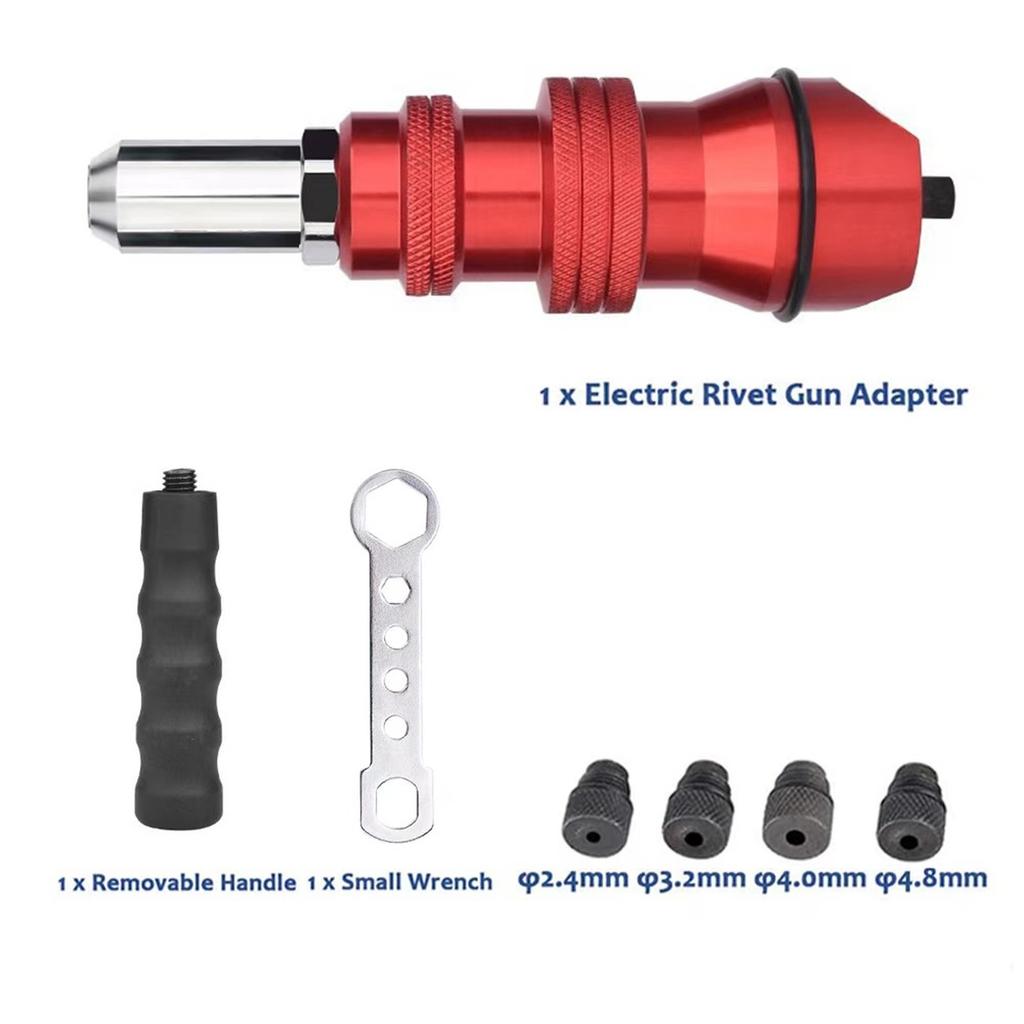 Electric   2.4mm-4.8mm  Nut  Bit Adapter Cordless ing Tool Insert Nut Pull ing Power Tool Accessories