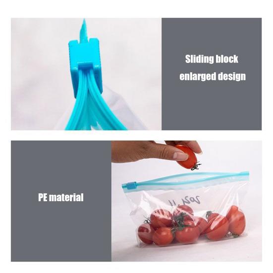 45 Peças/Conjunto Sacos de Armazenamento para Geladeira Seguros para Congelador Sacos com Fecho de Zíper à Prova de Vazamento Herméticos Sacos de Alimentos para Alimentos Preparação de Refeições