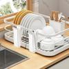 6 Piece Hanging Cup Drying Rack White Kitchen Draining Cup Holder Cup Organizer  Chopstick
