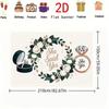 2D Elegant Engagement Photography Backdrop, She Said Yes Diamond Ring and Floral Wreath Background