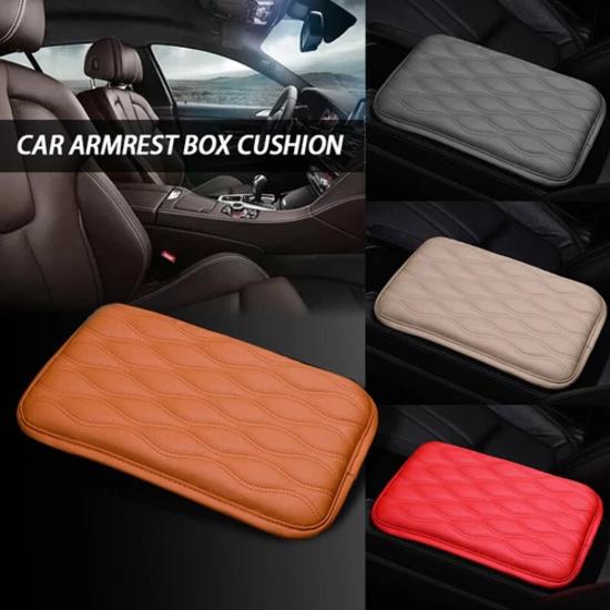 Car Leather Armrest Cushion Universal Pad Center Console Box Protect Trim Cover