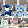 Cartoon D-Donald D-Duck Pillow Case Throw Pillow Cover Nordic Vintage Style Cushion Covers Home Living Room Sofa Couch Seat