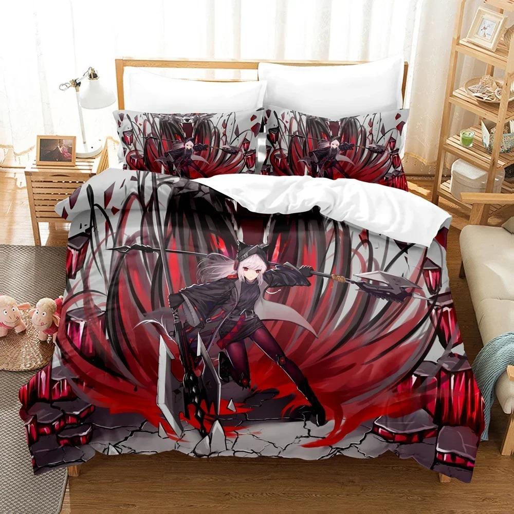 Anime Game Arknights Bedding Set For Bedroom Soft Modern Bedspreads Comefortable Kids Duvet Cover Quilt Cover And Pillowcase