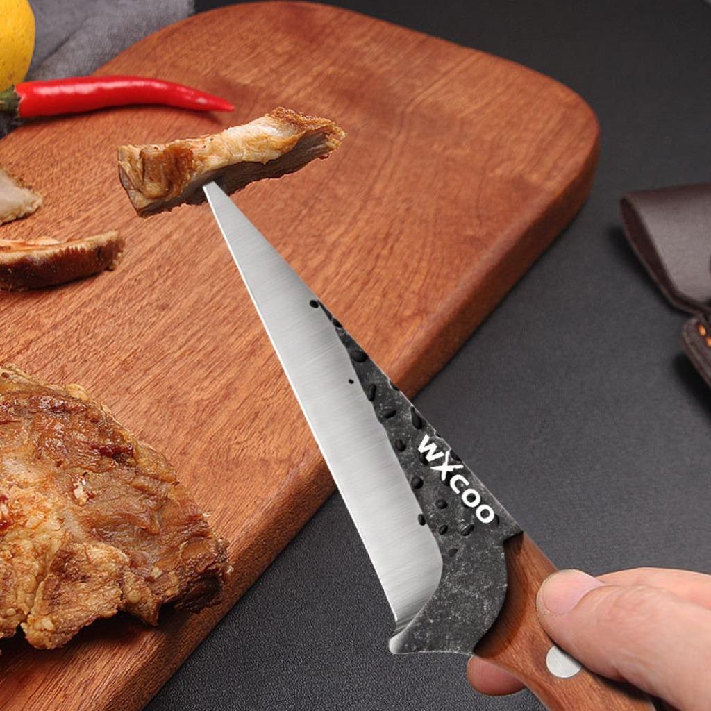 3PCS Stainless Steel Kitchen Japanese Chef Knife Set Vegetable Chopper Fish Knife Utility Knife Boning Knife Multipurpose Knife