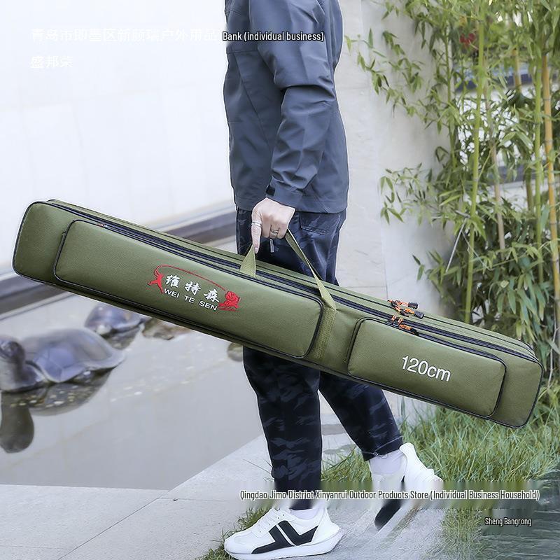 Waterproof Multifunctional Fishing Rod and Tackle Bag - Lightweight with Large Capacity