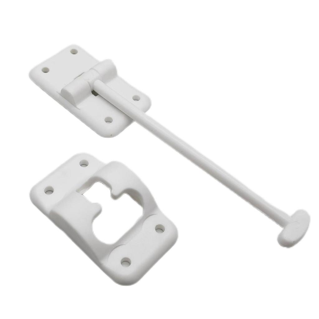 Entry Door Catches Exterior Door Hold Hook Keeper Entrance Latches with Screws RVs T-Style Door Holder Catches