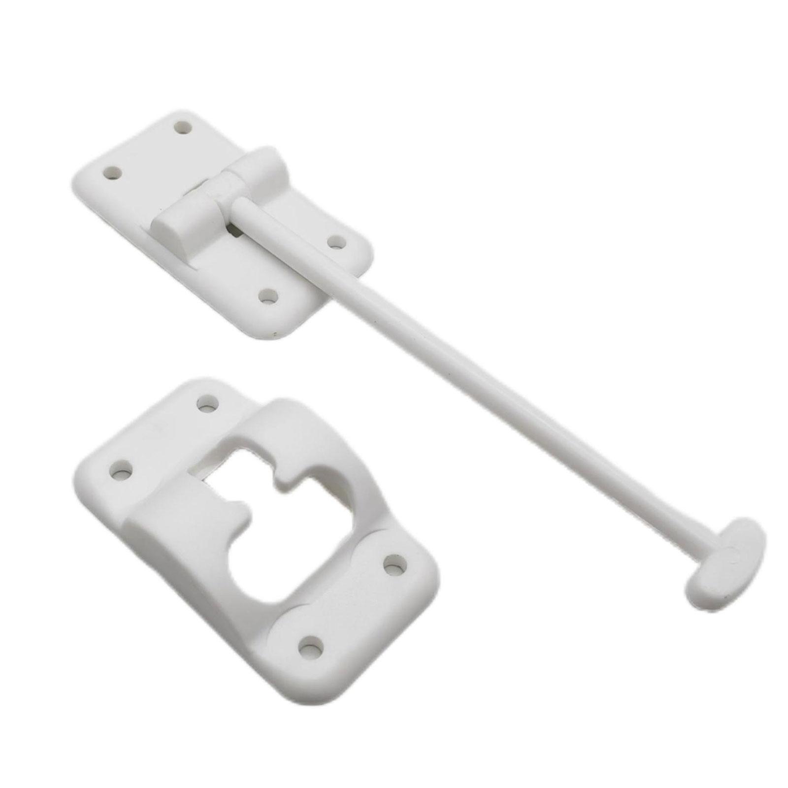 

Exterior Door Hold Hook Keeper T-Style Door Holder Catches Universal for Campers Trailer Entrance Latches with Screws 1 чёрный