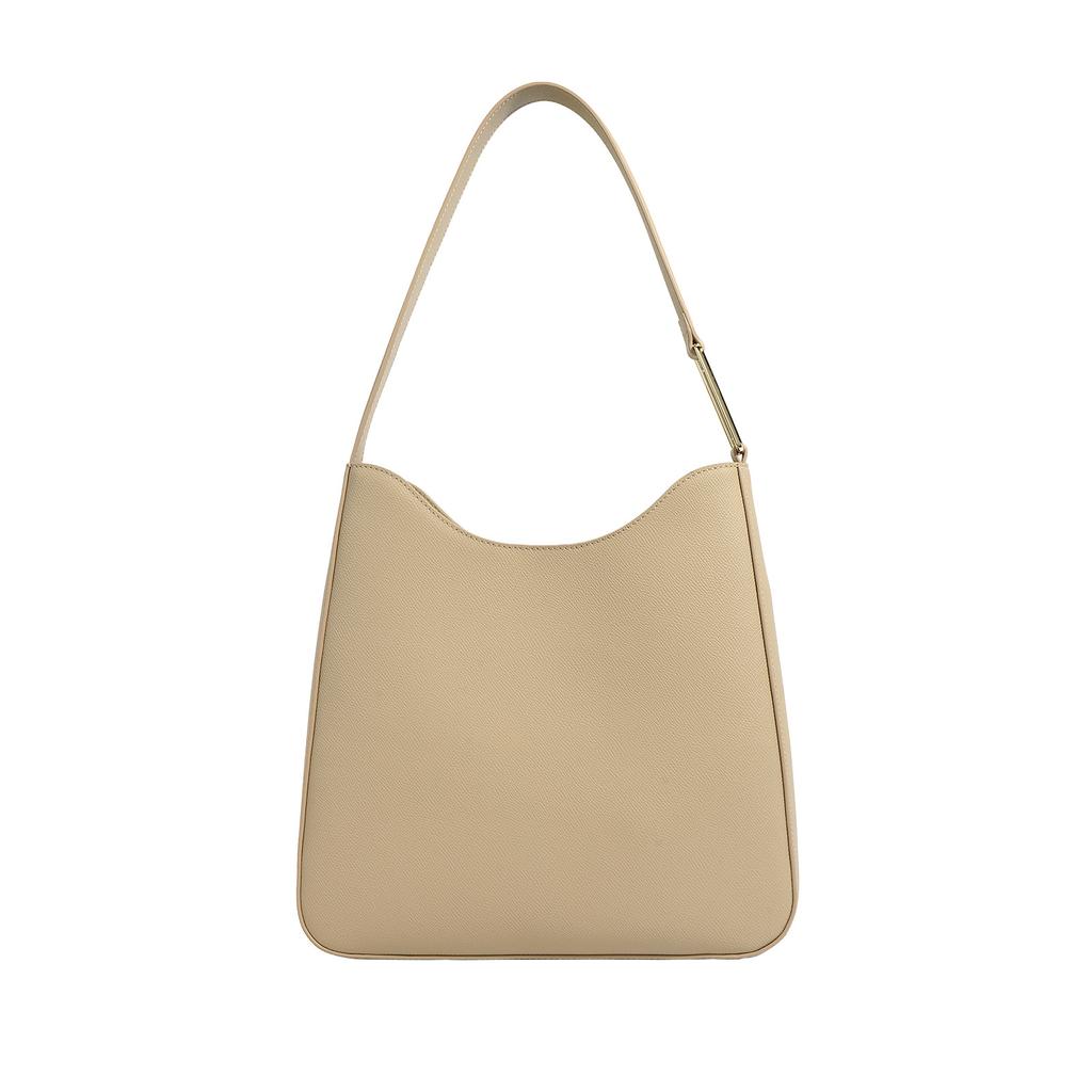 Large-capacity Cowhide Underarm Bag, New Leather Simple Commuting Versatile Single Shoulder Arm Bag Niche