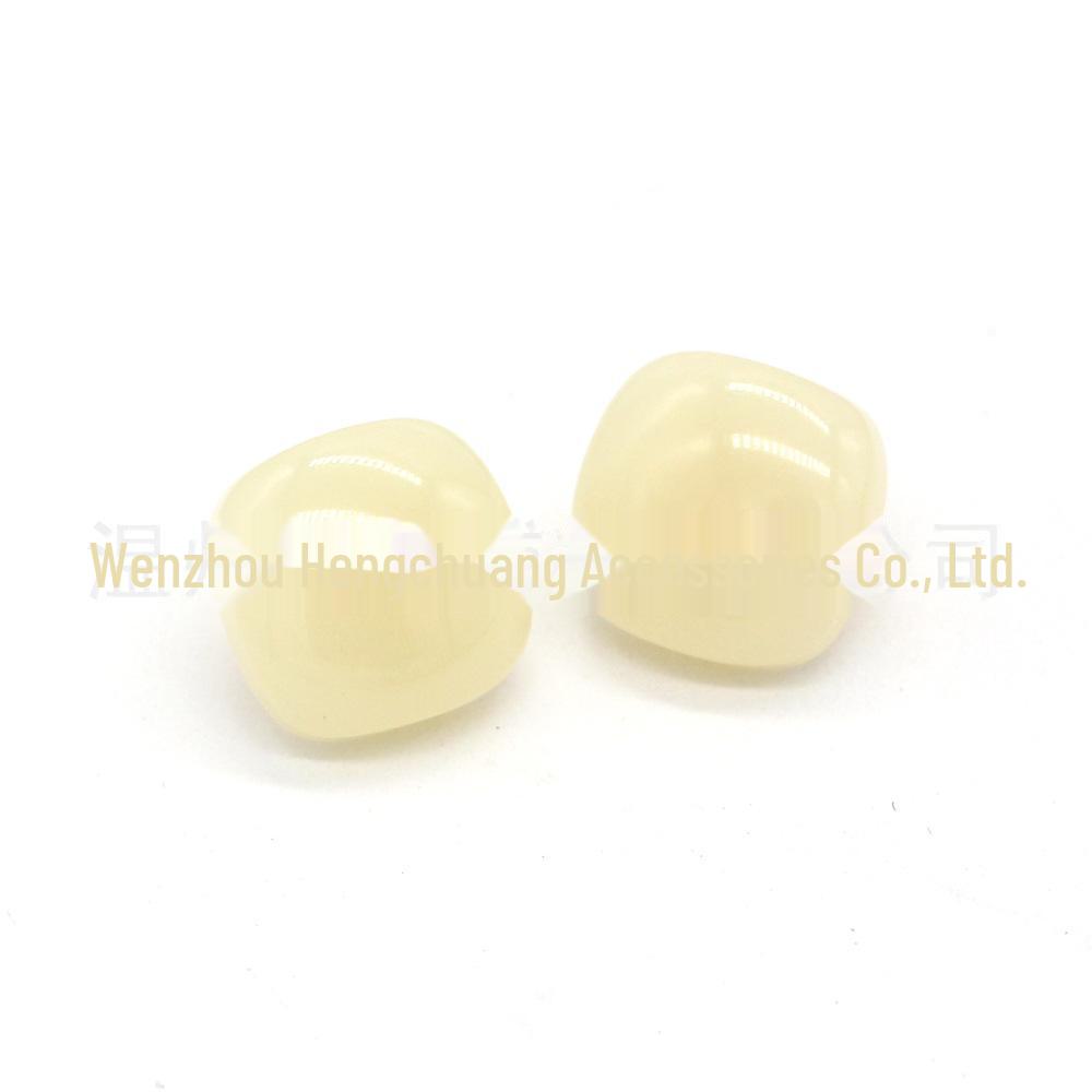 12.5mm Hengchuang Resin Hand-Sewn Jelly Color Metal Shirt Buttons
