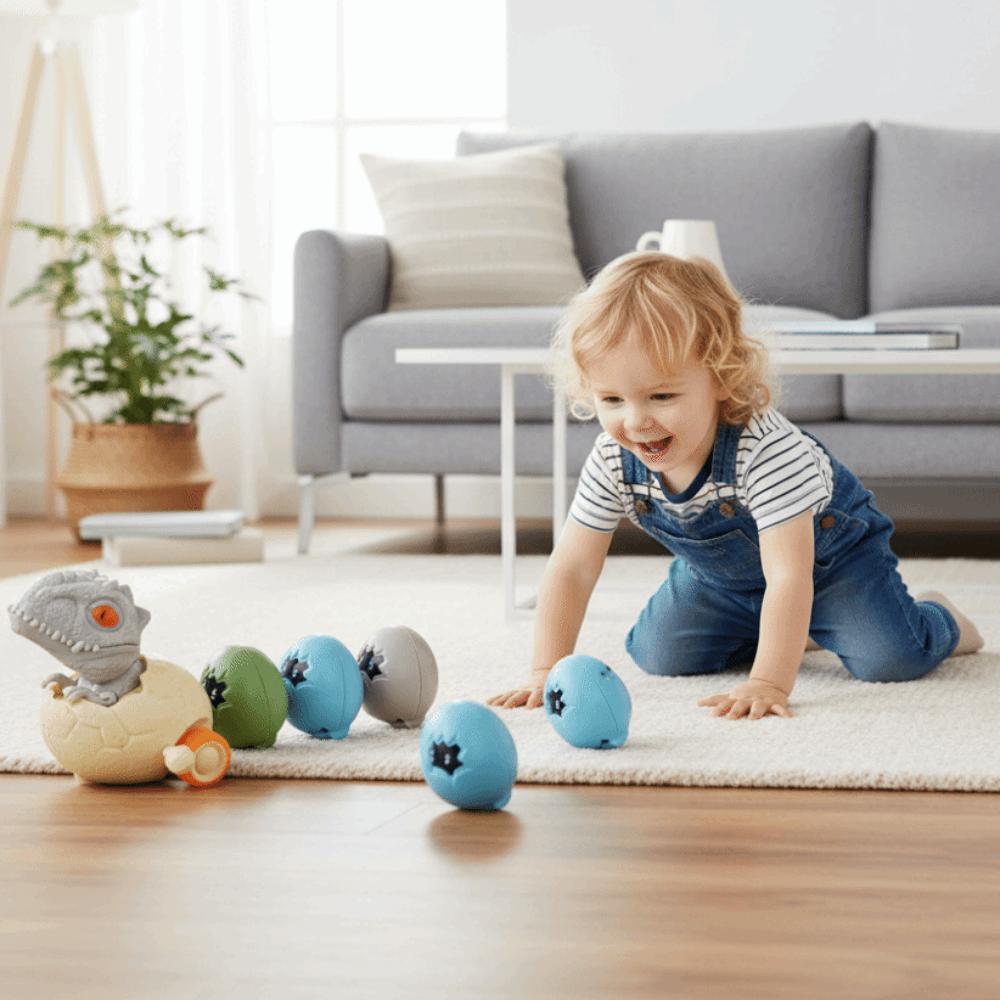 Magnetic Connection Simulation Tyrannosaurus Rex Toys Triceratops Egg Shell Toys  Gift For Kids
