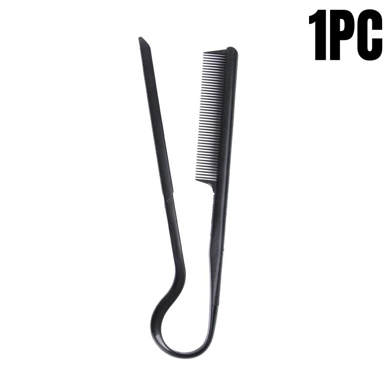 

1/2 шт. расческа парикмахерская V-образная расческа грязные волосы отделка выпрямление режущая шина пластиковый зажим для волос парики укладка инструмент