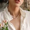 Necklace Artificial Pearl Pendant Double Necklace Female Simple Temperament Wild Neck Chain