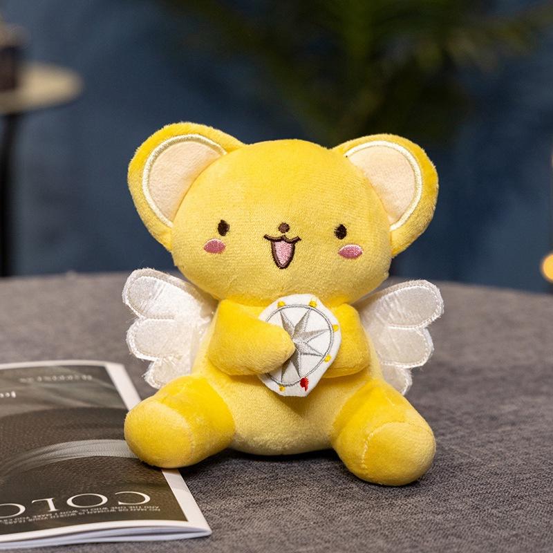 Cartoon Varied Sakura Little Pendant Plush Doll Animation Game Magic Card Girl Keychain School Bag Hanging Decoration