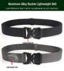 Herren Taktischer Gürtel mit Schnellverschluss-Aluminiumschnalle und Nylon Elastisches Canvas
