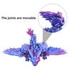 3D Printed Gemstone Flying Dragon Gift Toy with Wings That Can Be Twisted To Relieve Stress, Creative Dragon Figurine Toy